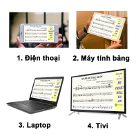 Video Sheet Nhạc bao gồm nhạc nền, lời hát, nốt nhạc để tập hát, chơi nhạc cụ tốt hơn