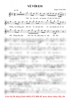 Về Với Em - Võ Hạ Trâm - Sheet Nhạc